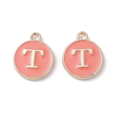 (Defective Closeout Sale Border damaged) Golden Plated Alloy Enamel Charms ENAM-XCP0001-20T-1