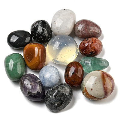 Natural & Synthetic Mixed Gemstone Beads G-G123-05-1