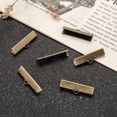 Iron Ribbon Crimp Ends E182Y-NFAB-1