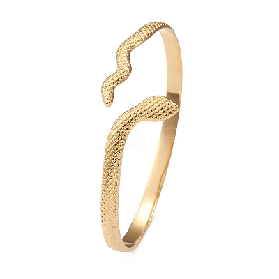 304 Stainless Steel Bangles BJEW-P290-01G-1