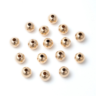 Yellow Gold Filled Beads X-KK-G156-5mm-1-1