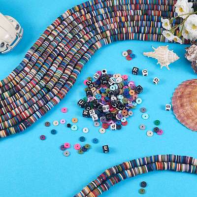 10 Strands Handmade Polymer Clay Beads Strands CLAY-SZ0001-63-1