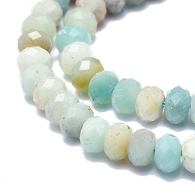 Natural Flower Amazonite Beads Strands G-F715-096-1