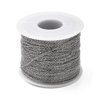 Tarnish Resistant 304 Stainless Steel Cable Chains CHS-Q001-10-100m-1
