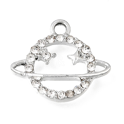 UV Plating Alloy Crystal Rhinestone Pendants RB-CBAD37D-01P-1