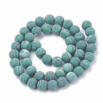 Synthetic Malachite Beads Strands G-T106-200-1
