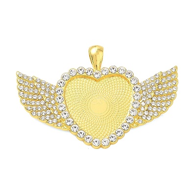 Alloy Rhinestone Big Pendant Cabochon Settings RB-CBA40A4-02G-02-1