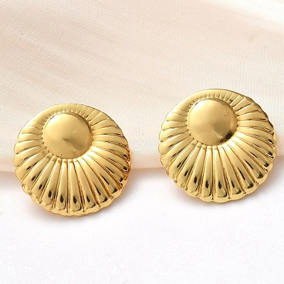 304 Stainless Steel Stud Earrings EJEW-U047-32G-1