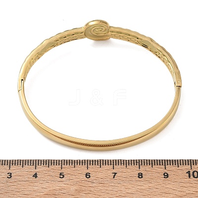 304 Stainless Steel Hinged Cuff Bangles SA-CBAB92B-15G-1