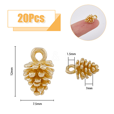 Brass Pendants KK-FH0006-20-1