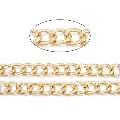 Aluminium Textured Curb Chains CHA-T001-50G-1