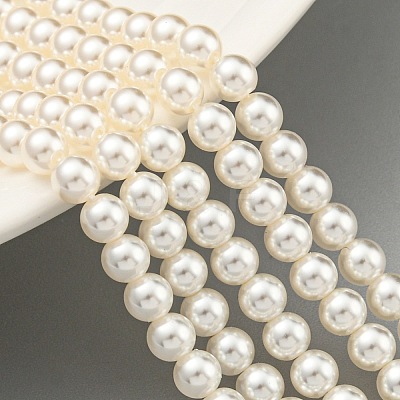 Glass Pearl Beads Strands X-HY-G002-01B-02-1