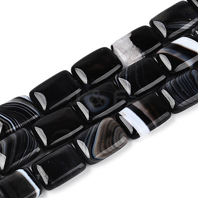 Natural Agate Beads Strands G-N356-03A-01-1