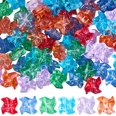 80Pcs Glass Beads GLAA-SC0003-10-1