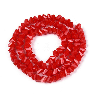 Opaque Glass Beads Strands GLAA-N019-4mm-02-1