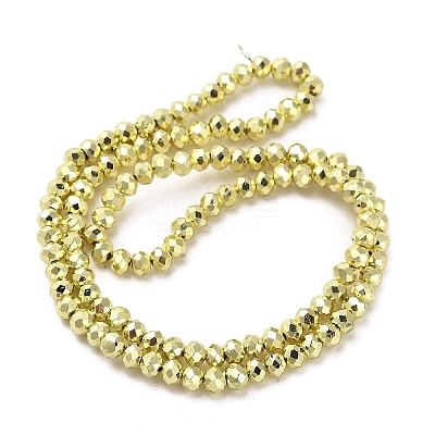 Electroplate Glass Beads Strands EGLA-D030-15B-03-1