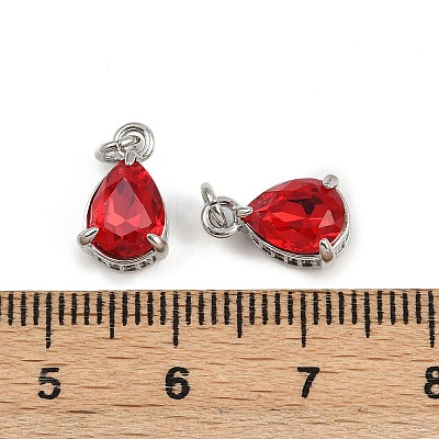 Brass Pave Cubic Zirconia Pendants KK-L240-05P-1