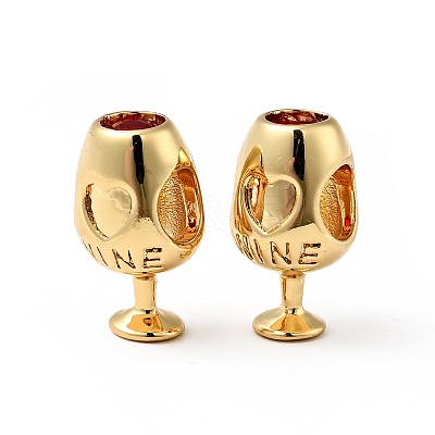 Rack Plating Brass European Beads KK-E060-05G-1