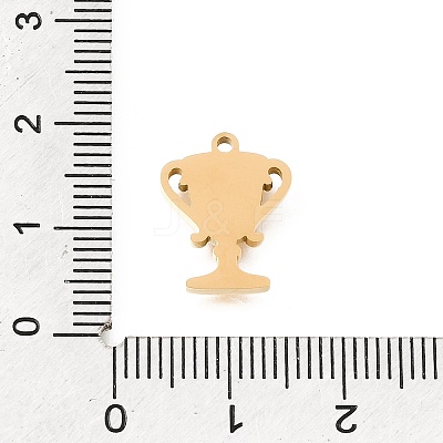 304 Stainless Steel Rhinestone Pendants STAS-E531-12G-1