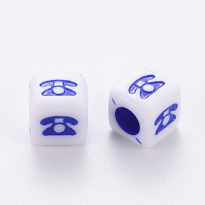 Craft Style Acrylic Beads MACR-S373-03F-1