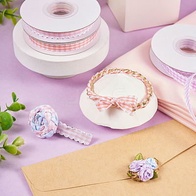10 Yards Flat Polycotton(Polyester Cotton) Ribbon OCOR-TAC0030-01A-1
