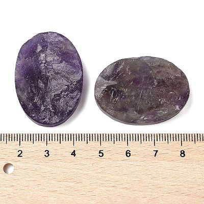 Natural Amethyst Cabochons G-K338-38C-01-1