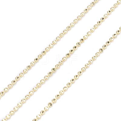 Spray Painted Brass Faceted Ball Chains CHC-K011-35C-1