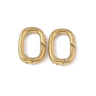 Brass Spring Gate Rings KK-WH0062-61B-G-1