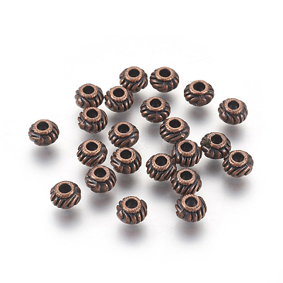 Tibetan Style Spacer Beads LS-TIBEB-Q39-R-FF-1