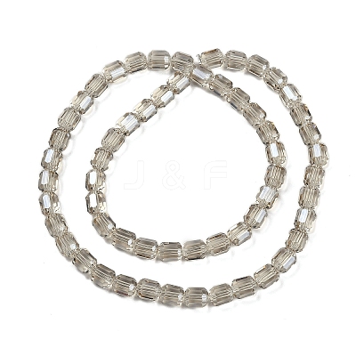 Electroplate Glass Beads Strands GLAA-G112-07C-1