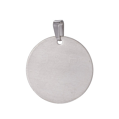 Tarnish Resistant 201 Stainless Steel Pendants STAS-E450-05P-AAA-1