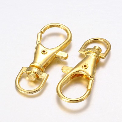 Alloy Swivel Lobster Claw Clasps X-E168-G-1