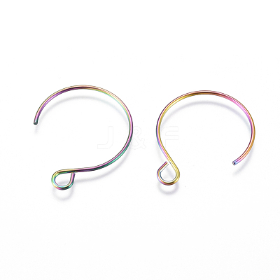 Ion Plating(IP) 304 Stainless Steel Earring Hooks STAS-F241-04B-M-1