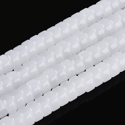 Imitation Jade Glass Beads Strands GLAA-N027-3x6mm-01-1