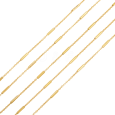 5Pcs Stainless Steel Cable Chains CHS-ME0001-01G-1
