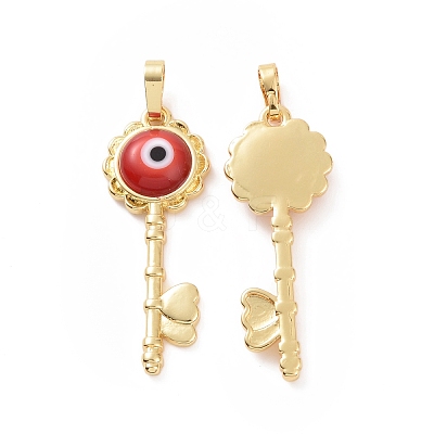 Handmade Evil Eye Lampwork Pendants ZIRC-F136-05G-08-1