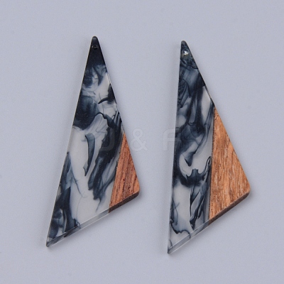 Resin & Walnut Wood Pendants X-RESI-R428-04-1