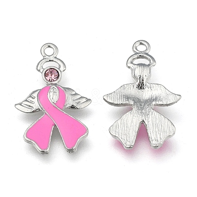 October Breast Cancer Pink Awareness Ribbon LS-ENAM-D001-2-1