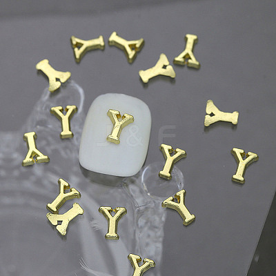 Alloy 26 Letter Shapes Nail Art Decoration MRMJ-WH0114-001-25-1
