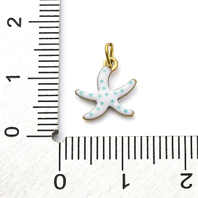 304 Stainless Steel Enamel Charms STAS-E550-40G-03-1