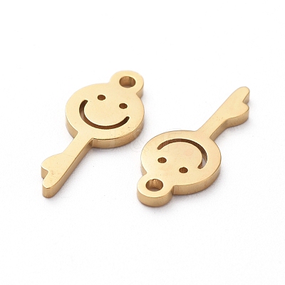 PVD Vacuum Plating 304 Stainless Steel Charms STAS-G215-07G-1