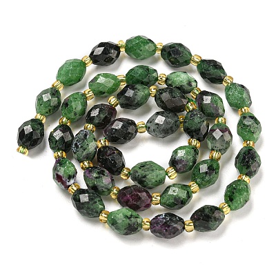 Natural Ruby in Zoisite Beads Strands G-N342-41-1