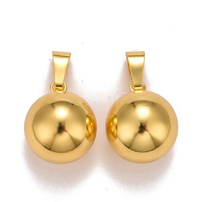 Brass Bell Pendants X-KK-I682-01A-G-1