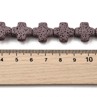 Natural Lava Rock Beads Strands G-L498-E02-01C-1