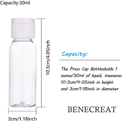 Transparent Flip Cap Round Shoulder Plastic Bottle MRMJ-BC0001-56-1