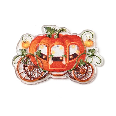 Halloween Printed Acrylic Pendants MACR-I041-02B-1