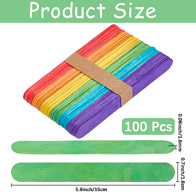 2 Sets Wood Craft Sticks DIY-CP0012-29-1