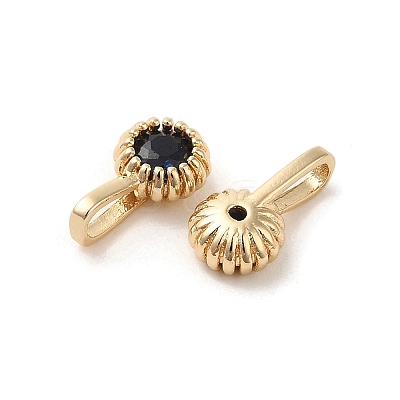 Brass Micro Pave Cubic Zirconia Charms LS-KK-Z040-01C-1