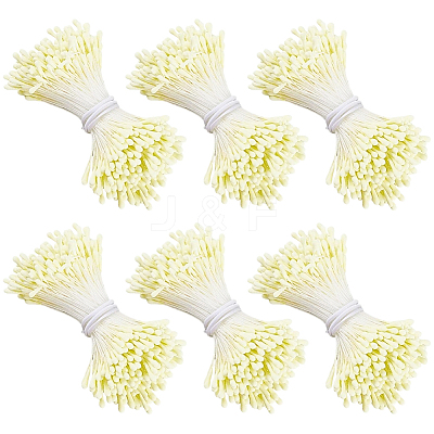 6Bundles Gypsum with Cotton Cord Artificial Flower Core DIY-GF0014-10A-1