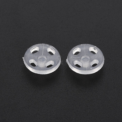 Transparent Resin Snap Fasteners BUTT-N018-008-01-1